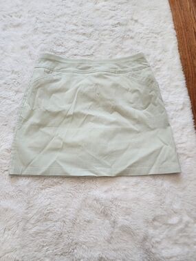 Mario Serrani Mint Green Pinstripe Mini Skirt